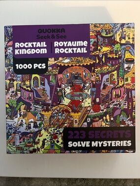 Seek & See Rocktail Kingdom 1000-Piece Puzzle - Purple